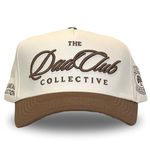 Vintage Trucker Hat | Mom and Dad Hats | Country Trucker Hats | Trendy Baseball Snapback | Two Tone Cotton Embroidered Cap, Dad Club | Brown, Medium-Large