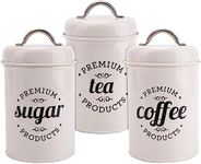 Coffee Tea Sugar Canister Set, Set 