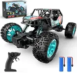 DEERC DE70 Remote Control Truck W/Metal Shell, 60+ Mins, 2.4G, 1:22 RC Cars Crawler for Boys, Monster Trucks, Toy Vehicle Car Gift for Kids Adults Girls