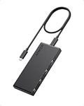 Anker 364 USB C Hub (10-in-1, Dual 4K HDMI) with Max 100W Power Delivery, Dual 4K HDMI Ports, a USB C Upstream Port and 4 USB-A and USB-C Data Ports for Dell Laptop, ThinkPad, and More