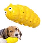 clover Indestructible Dog Toys, Dog Chew Toys for Aggressive Chewers, Strong Squeaky Interactive Toys for Medium/Large Dogs (Yellow)