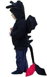 (4 - 6 years) - ComfyCamper Dragon Costume Animal Play Sweatshirt Hoodie Boys / Girls (4-6 Years)