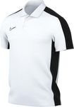 NIKE Men's M NK DF ACD23 Polo SS Shirt, White/Black/Black, L