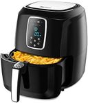 Pro Breeze 5.5L Air Fryer - XXL 1800W Air Fryer for Home Use with Digital Display, Timer and Fully Adjustable Temperature Control for Healthy Oil Free & Low Fat Cooking