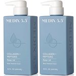 Medix 5.5 Collagen Cream with Caviar. Anti-aging Moisturizer. Firms And Tightens For Younger Looking Skin. Anti-Aging Cream Infused With Peptides, Aloe Vera, and Green Tea. (Two - 15oz)
