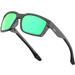 ATTCL Men's Polarized Sport Sunglasses with UV400 Protection for Driving, Fishing, and Outdoor Activities - Bonus Rope Included 2238 touhui Green