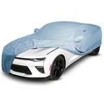 iCarCover Fits. [Chevy Camaro] Full Car Cover Waterproof All Weather Weatherproof UV Sun Snow Dust Storm Resistant Exterior Outdoor Custom Protection with Straps (Year Fits 2016-2022)