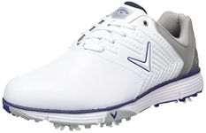 Callaway Men's M574 Chev Mulligan Golf Shoes, White Navy, 12 UK