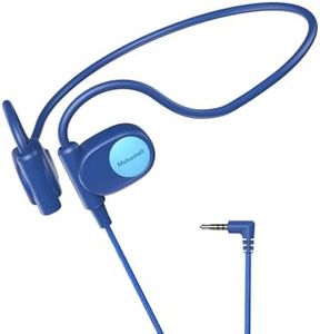 Mehomeli Kids Headphones, Wired Air Conduction Open Ear Headphones, 85dB Volume Limiting-Blue