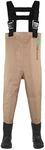 OAKI Toddler & Children's Breathable Fishing Waders, Tan 4/5