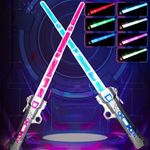 ZCOINS 2 Pack Light Saber Toy Recha