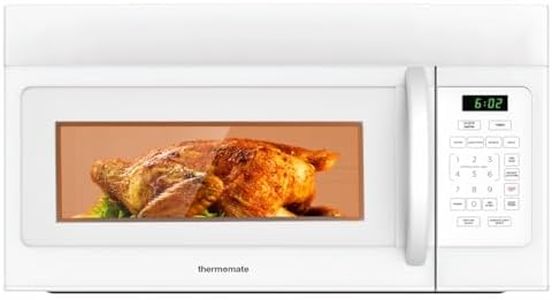 thermomate 30" Over-the-Range Microwave Oven with 1.6 Cu. Ft. Capacity, 1000 Cooking Watts, One-Touch Cooking Options, 300 CFM, LED Lighting, White