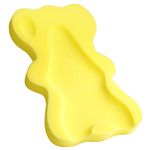 Infant Bath Sponge for Age 1-3Y Comfy Baby Bath Mat Skid Proof Newborn Bath Cushion (Yellow)