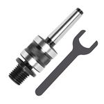 Woodworking Live Tailstock Chuck Adapter to 1" x 8tpi Thread with #2 Morse Taper Mount