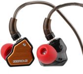 Linsoul 7Hz x Crinacle Zero:2 in Ear Monitor, Updated 10mm Dynamic Driver IEM, Wired Earbuds Earphones, Gaming Earbuds, with OFC IEM Cable for Musician (Orange, Without Mic)