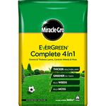 Miracle-Gro Evergreen Complete 4 in 1 Lawn Food - 360 m2, 12.6 kg, Lawn Food, Weed & Moss Control