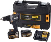 DeWalt DCD85MP2T McLaren F1 18V XR Cordless Brushless Combi Hammer Drill with 2 x 5AH Batteries, Charger & Case