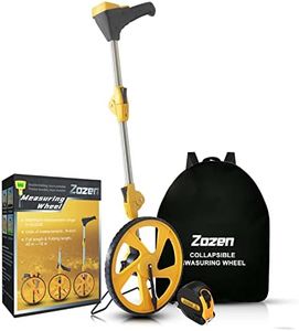 Zozen Measuring Wheel Digital Display, Foldable Feet/Meter Digital Measuring Wheel, Measure Wheel Digital with Backlit Display | Up to 99,999Ft/ 99,999M | Easy to Carrying With cloth backpack.