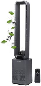 Echos Turmventilator sehr leise Ventilator leise DC Motor Fernbedienung Oszillierend LED-Display 3 Modi 12 Stufen Tower-Ventilator Säulenventilator Standventilator Luftkühler 15h Timer Tower Fan