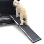 Hewitt & Blue Large Dog Car Ramp - Heavy Duty but lightweight and easy to use with EasyGlide opening and a SureGrip non slip surface. Telescopic - simply extend to the required length.