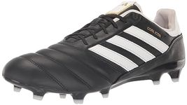 adidas Unisex-Adult Copa Icon Firm Ground Cleats Soccer Shoe, Black/White/Gold Metallic, 7.5 Women/8.5 Men
