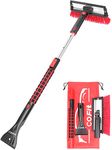 COFIT Car Snow Brush Extendable 100cm, Detachable Snow Removal Broom with Squeegee Ice Scraper Heavy-Duty for Car Truck SUV MPV Windshield Windows