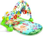 CUTE STONE Baby Gym Play Mat , Kick and Play Piano Gym, Musical Activity Center for Infants Toddlers