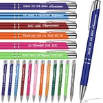 Faccito 24 Pcs Thank You Ballpoint Pens Inspirational Quotes Pen Metal Motivational Pens Encouraging Inspirational Pens Black Ink Funny Pens for Women Men Work Nurse Students Teacher Gift (Colorful)