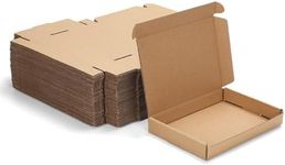 MEBRUDY 7x5x1 Inches Shipping Boxes Pack of 50, Small Corrugated Cardboard Box for Mailing Mailer Packing, Brown