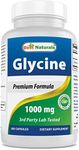 Best Naturals Glycine Supplement 1000 Mg for Energy Production, 180Count