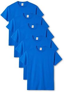 Fruit of the Loom Men's Original T. T-Shirt Pack of 5, Royal, Large