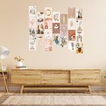 CVANU 25pcs Boho Wall Collage Kit Printed Poster with Glue Dot Tape for Wall Decor (6inchX4inch)_202307-88/1