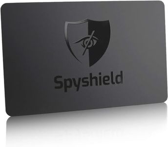 Spyshield RFID Blocker Card NFC Protection Card with Jammer | Bank, EC, Credit Card, Passport Protect, RFID Protection for Clip Holder, Wallet, Black, 6er Set, Matte Black Card with Black Edges