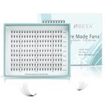 14D Eyelash Extensions 0.05mm D Curl Premade Fans Eyelash Extension 9-14mix Eyelash Extension Long Stem Pre Made Fans Lash Extension by Obeyalash (14D 0.05 D Curl 9-14mix)