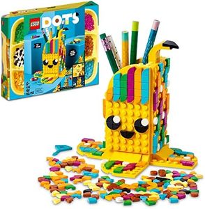 Lego 41948 DOTS Cute Banana Pen Holder, Arts and Crafts Set, Toy Pencil Pot Desk Organizer, DIY Bedroom Accessories, Gifts for Kids, Girls & Boys 6 Plus Years Old