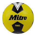 Mitre Final Recreational Football | Perfect for Kids | Football Gift, Fluo Yellow/Black, 3