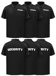 Toulite 6 Pcs Black Security Shirts