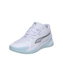 PUMA | The Dagger Basketball Shoes | White-Silver-Nitro Blue | 7UK