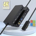 Microsoft Surface Pro Docking Station, Surface Dock Triple Display 4K HDMI+VGA with 60W Power, 11 IN 1 Microsoft Surface Dock for Surface Pro 9/8/X/7/6/5/4/3, Surface Laptop go/5/4/3/2/1, Surface Book