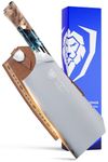 DALSTRONG Meat Cleaver Knife - 7 inch - Valhalla Series - HC Steel Kitchen Knife - Celestial Resin & Wood Handle - Razor Sharp Meat Knife - Heavy Duty Slicer Meat Knife - w/Leather Sheath