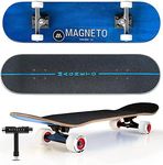 Magneto SUV Skateboards | Fully Assembled Complete 31" x 8.5" Standard Size | 7 Layer Canadian Maple Deck | Designed for All Types of Riding Kids Adults Teens Men Women Boys Girls | Free Skate Tool