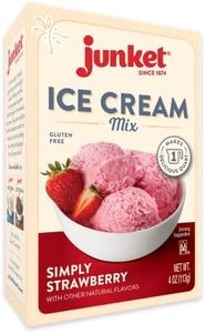 Junket Ice Cream Mix Simply Strawberry, 4 Ounce (Pack of 1)
