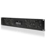 AC Infinity CLOUDPLATE T7-N, Rack Mount Fan Panel 2U, Intake Airflow, for cooling AV, Home Theater, Network 19” Racks