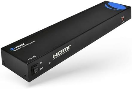 OREI 1080p 1x8 HDMI Splitter, - 1 Port to 8 HDMI Display Duplicate/Mirror - Powered Splitter Ver 1.3 Certified for Full HD 1080P High-Resolution 3D Support (One Input To Eight Outputs)