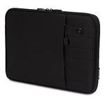 SwissGear Padded Zippered Laptop Sleeve, Micro-Twill Laptop Case with Zippered Front Compartment & Fleece Lining 16-Inch