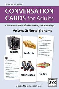 Conversation Cards for Adults, Nostalgic Items – Reminiscence Activity for Alzheimer's / Dementia / Memory Loss Patients and Caregivers – 52 Cards