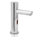 Deva SENSOR4/D Automatic Sensor Mono Basin Tap in Chrome for Cold Or Premixed Touchless Hands Free Auto Water-Battery Or Mains Powered-Bathroom Infrared Toilet Sink Faucet Silver – 2 Year Warranty