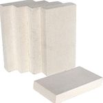 SIMOND Store Insulating Fire Bricks - 2500F Rated - 1.25" x 4.5" x 9" - Soft Fire Bricks for Forge Pizza Oven Wood Stove Kiln Furnace Fireplace Jewelry Soldering Heat Insulation Block - Pack of 5