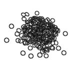 Boxonly Nitrile Rubber O-Rings 28mm OD 24mm ID 2mm Width Metric Sealing Washer Round O-Ring Gasket O Rings Seal Grommets, Black, Pack of 50