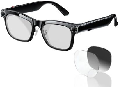 AI Smart Glasses with 13MP Camera & 1080P Anti-Shake Recording, ChatGPT AI Assistant, Real-Time Translation, Open-Ear Bluetooth Audio, WiFi Transfer, Lightweight Smart Eyewear for Tech Enthusiasts